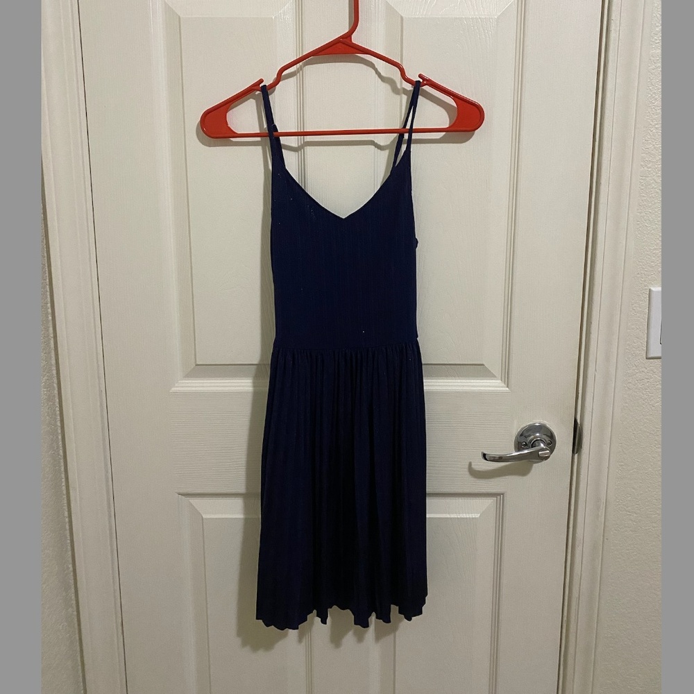 Hollister Sparkly Blue Mini Dress